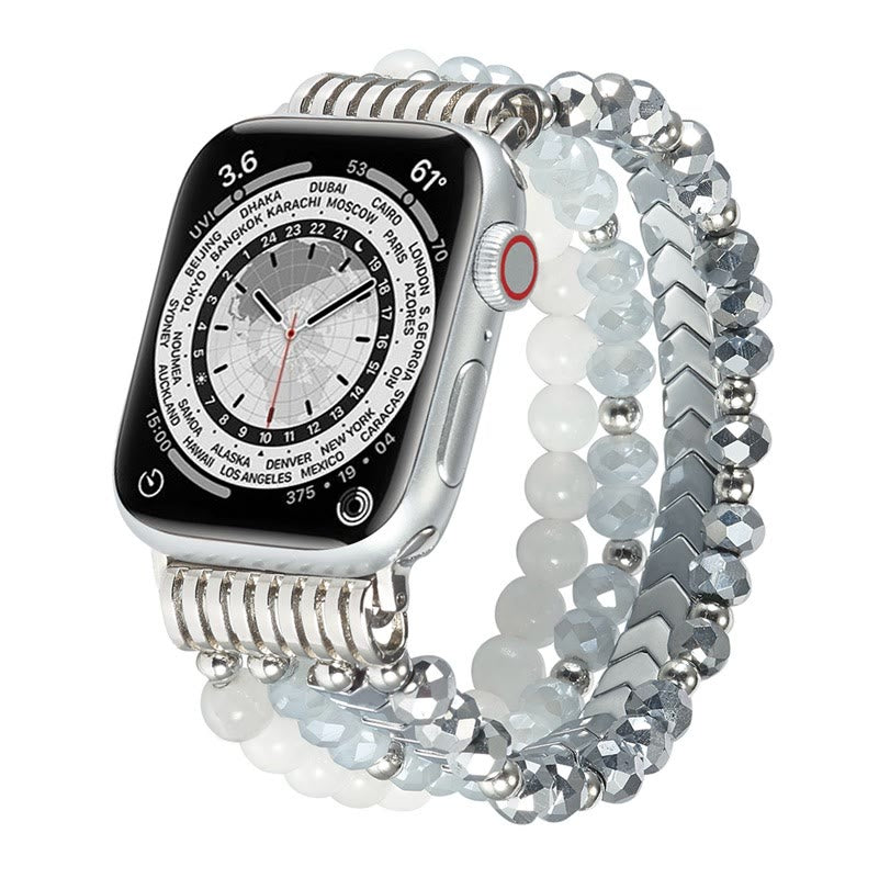 Bracelet de montre en alliage avec perles de cristal et flèche Olivenorma