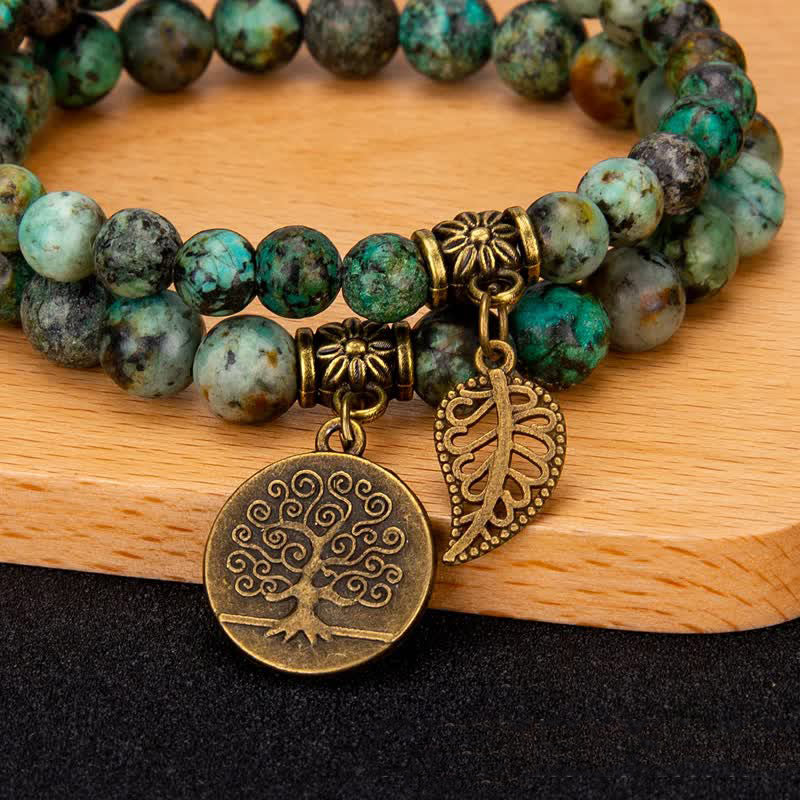 Bracelet de transformation en turquoise africaine
