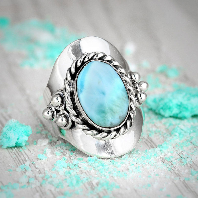 Bague Olivenorma Larimar Boho pour femme