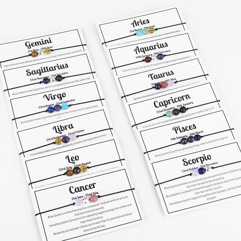 Bracelet magique en perles de cristal 12 étoiles