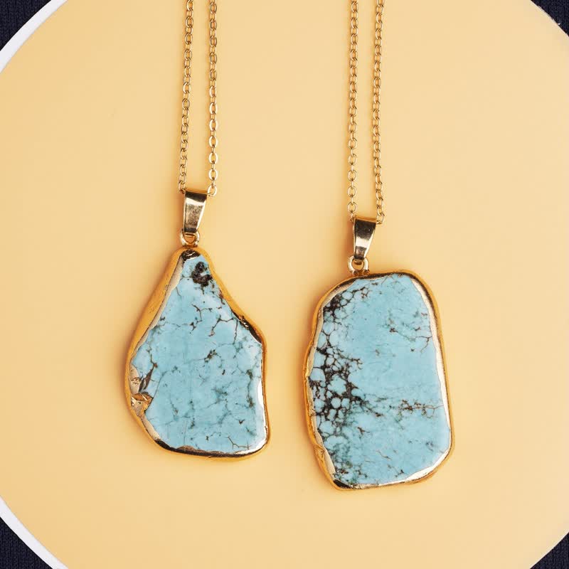 Collier délicat en turquoise irrégulière Olivenorma