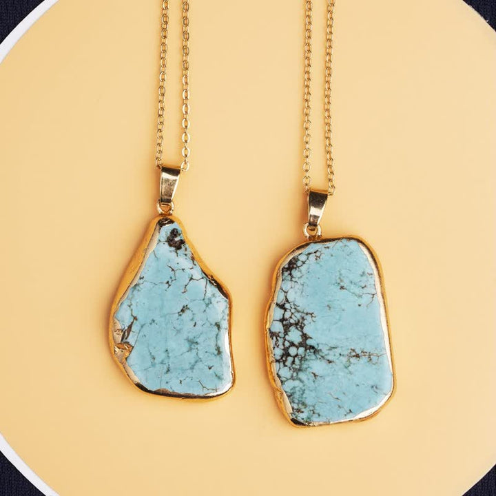 Collier délicat en turquoise irrégulière Olivenorma