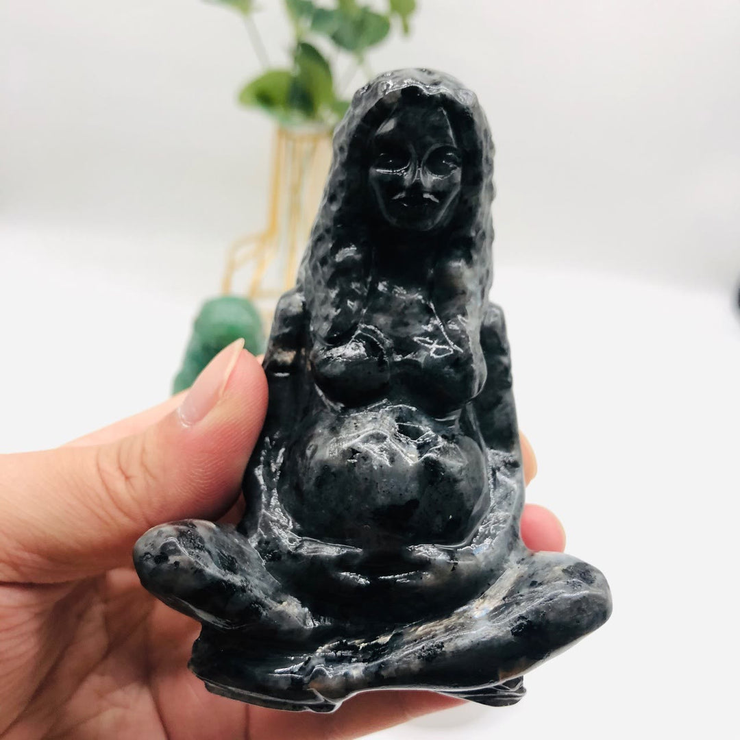 Statue de main naturelle Olivenorma de la déesse Gaia, sculpture décorative