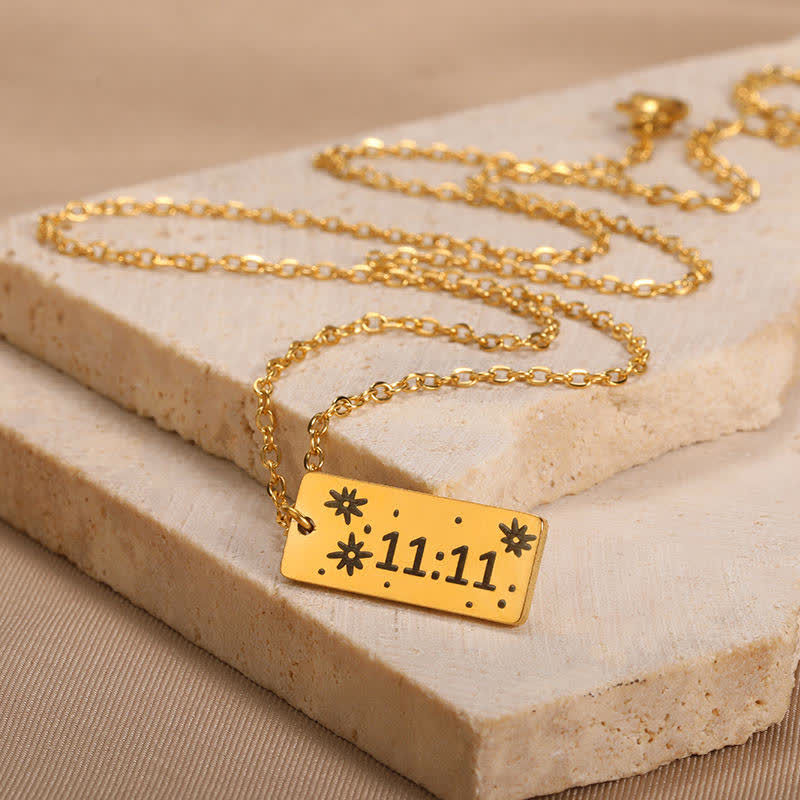 Collier porte-bonheur numéro angélique Olivenorma 11:11
