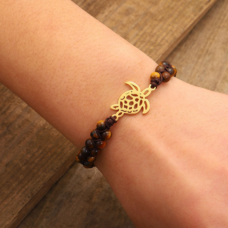 Bracelet Tortue en Pierre Naturelle
