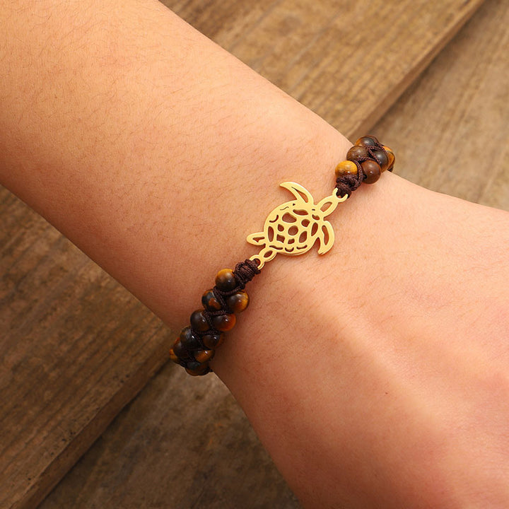Bracelet Tortue en Pierre Naturelle