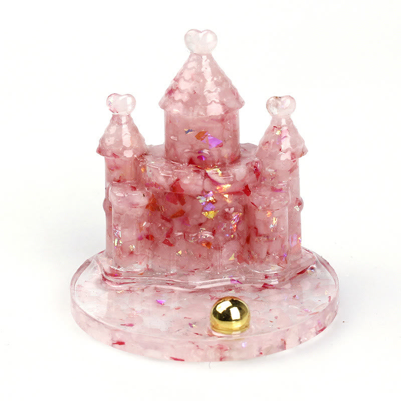 Support de téléphone portable en époxy avec gravier en cristal naturel Olivenorma