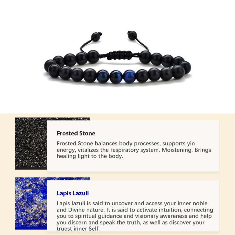 Bracelet de guérison en pierre de cristal naturel