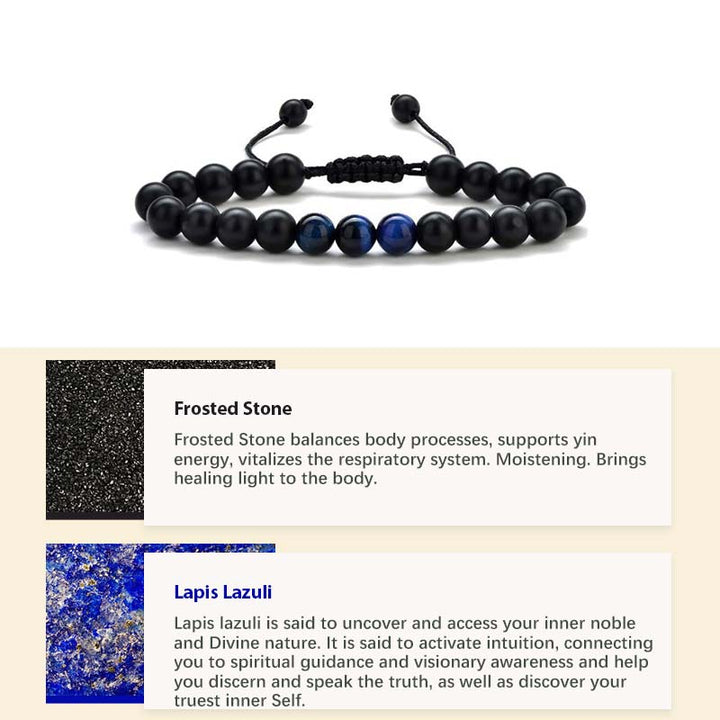 Bracelet de guérison en pierre de cristal naturel