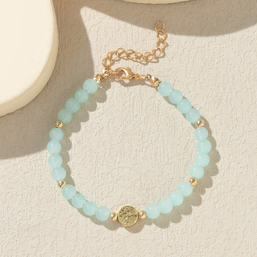 Bracelet Arbre de vie en perles de cristal multicolores Olivenorma