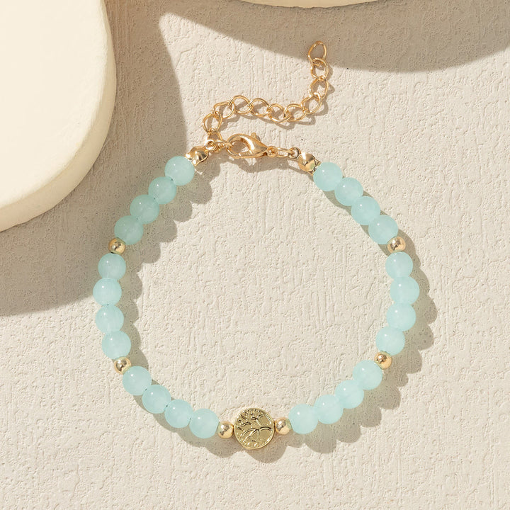 Bracelet Arbre de vie en perles de cristal multicolores Olivenorma