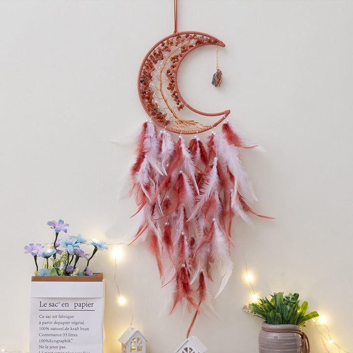 Arbre de vie tissé en gravier naturel Olivenorma Attrape-rêves lunaire