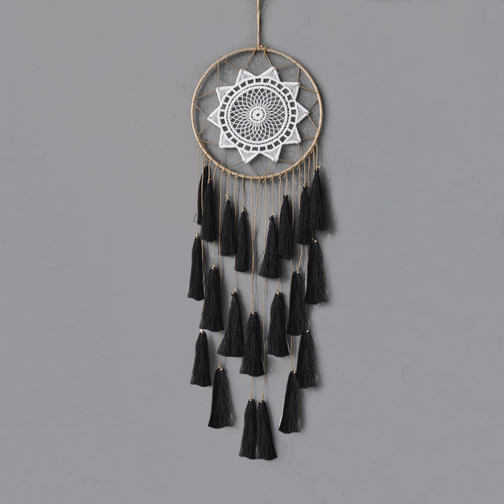 Pendentif attrape-rêves en dentelle tressée Olivenorma