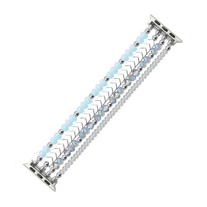 Bracelet de montre en alliage avec perles de cristal et flèche Olivenorma