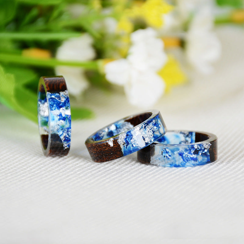 Olivenorma Intellectuel et optimiste - Bague en bois faite à la main
