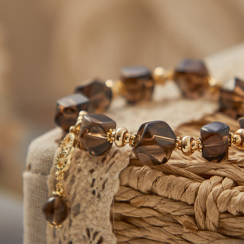 Bracelet de nettoyage en quartz fumé