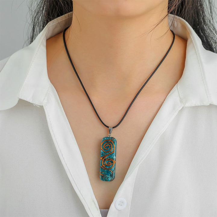 Collier de guérison en cyanite Olivenorma