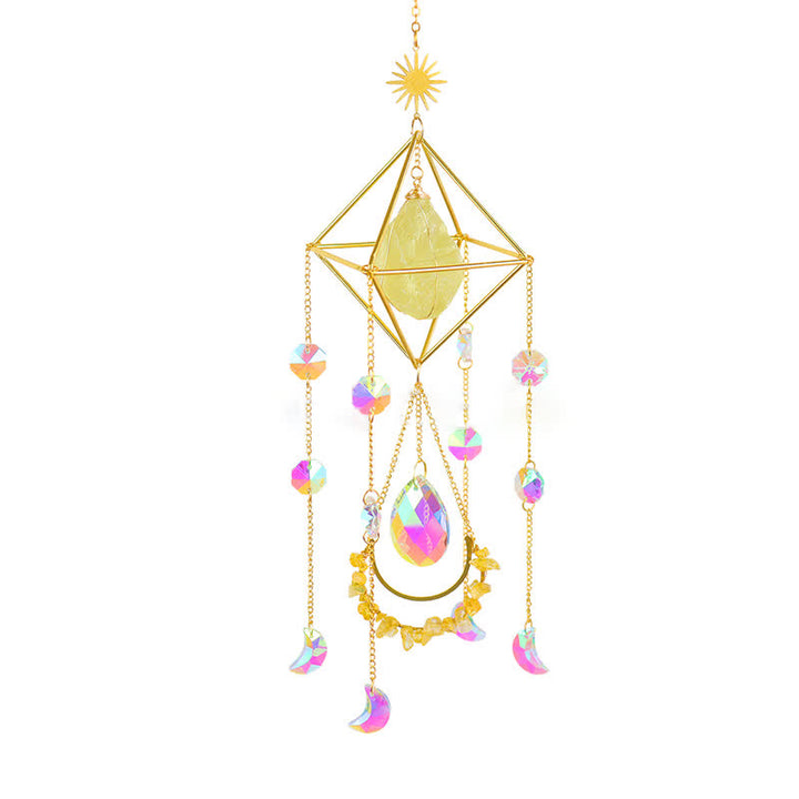 Ornement en pierre précieuse attrape-soleil en cristal Rainbow Maker Olivenorma