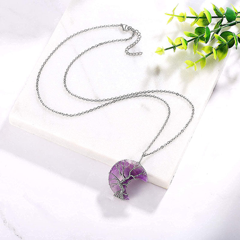 Collier Chakra Lune Naturel Olivenorma