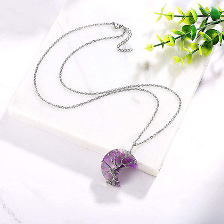 Collier Chakra Lune Naturel Olivenorma