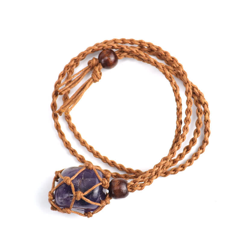 Collier de protection en cristal naturel