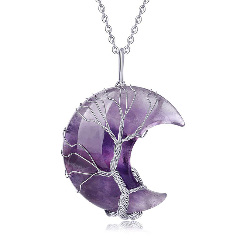 Collier Chakra Lune Naturel Olivenorma