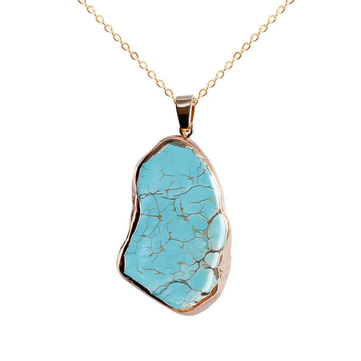 Collier délicat en turquoise irrégulière Olivenorma
