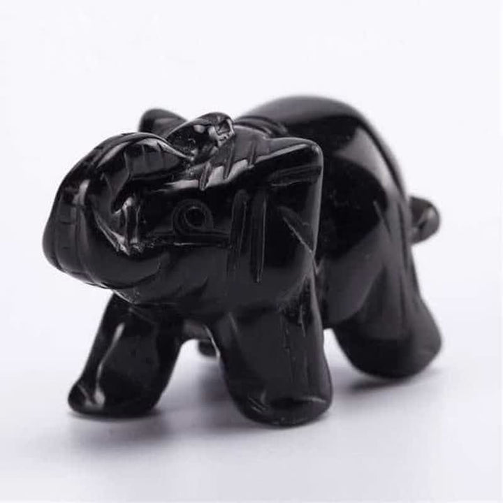Figurines d'éléphants Reiki Olivenorma Décoration en pierres précieuses