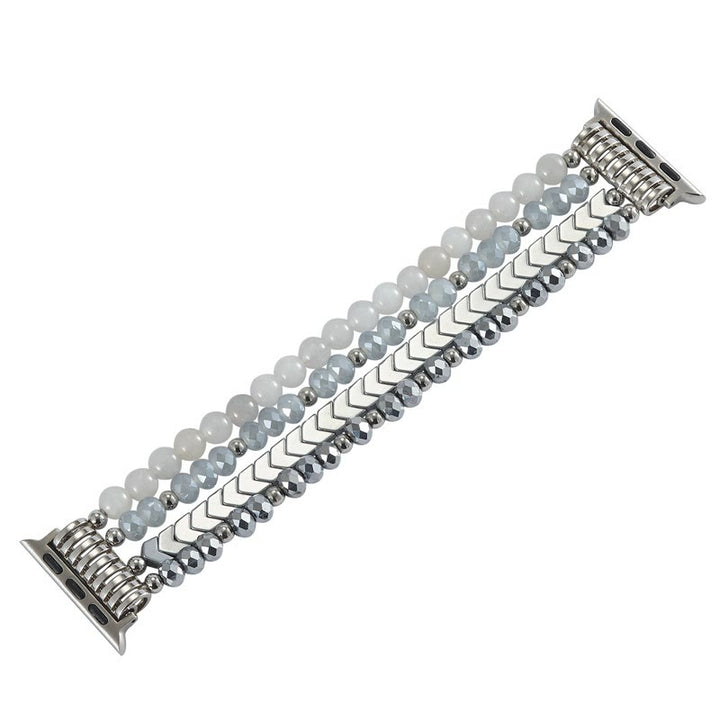 Bracelet de montre en alliage avec perles de cristal et flèche Olivenorma