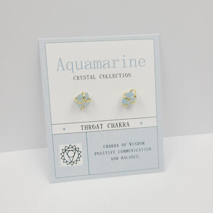 Boucles d'oreilles en pierre brute pour le 12e anniversaire Olivenorma