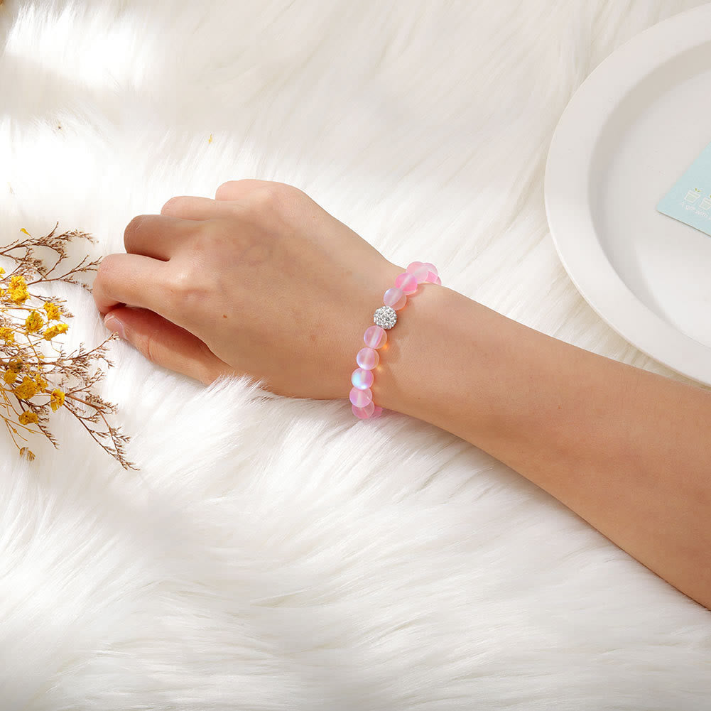 Bracelet Olivenorma en perles de verre et cristal de zircon