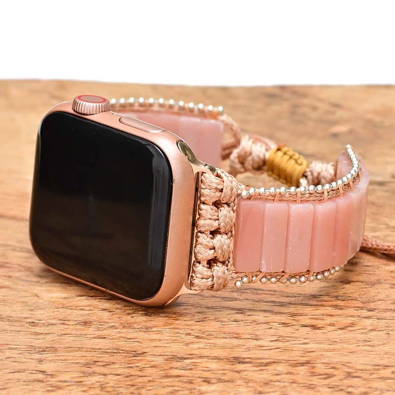 Bracelet Boho en pierre d'opale rose Olivenorma