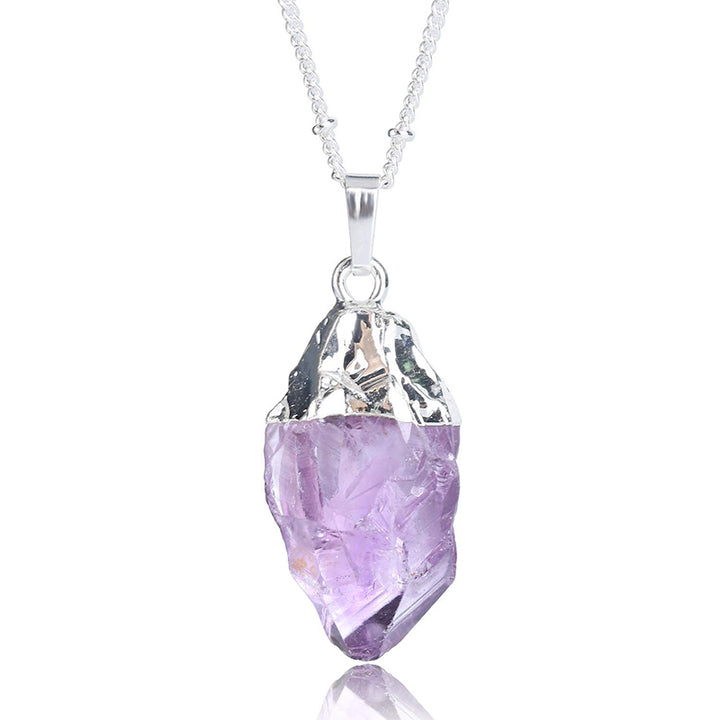 Collier de guérison en cristal d'améthyste Olivenorma