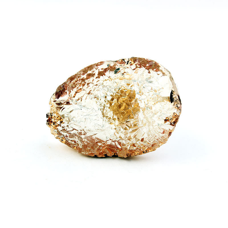 Bague en grappe de citrine et d'amazonite Olivenorma