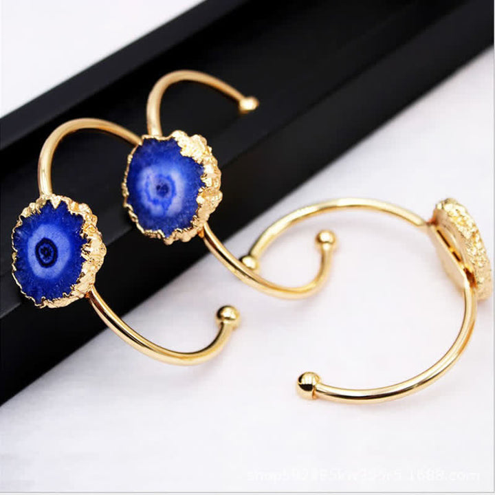 Bracelet en pierres précieuses naturelles avec tournesol irrégulier