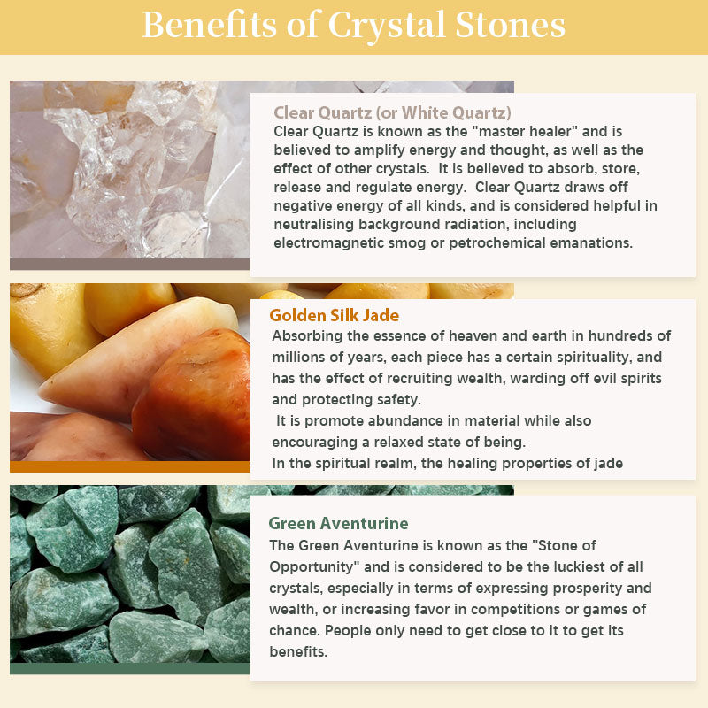 Ensemble de cristaux en pierre de cristal naturel