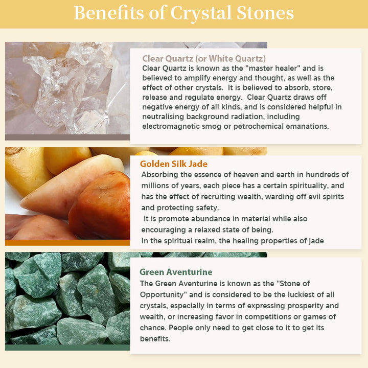 Ensemble de cristaux en pierre de cristal naturel