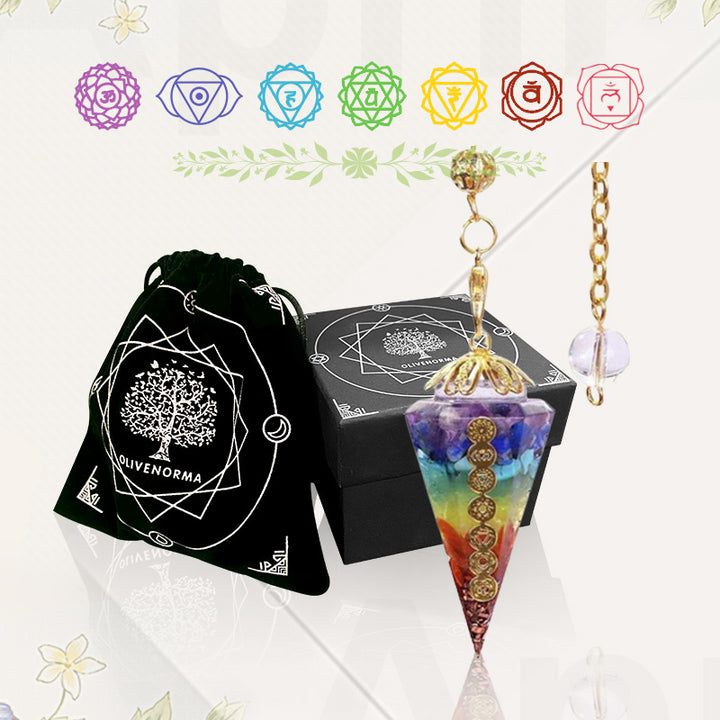 Pendule de divination Olivenorma Chakra Orgone