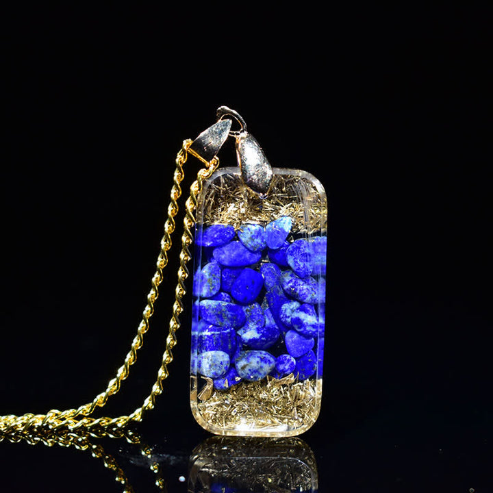 Olivenorma Raise Consciousness - Collier d'énergie orgone en lapis-lazuli - image 5