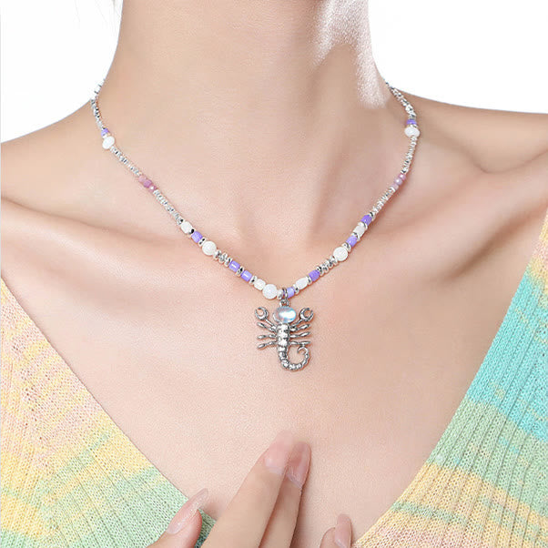 Collier pendentif en alliage avec pierre de lune et zodiaque Olivenorma