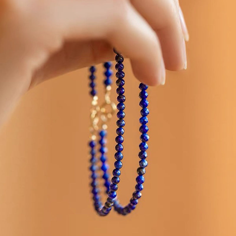 Pierre de sagesse - Bracelet en pierres précieuses lapis-lazuli
