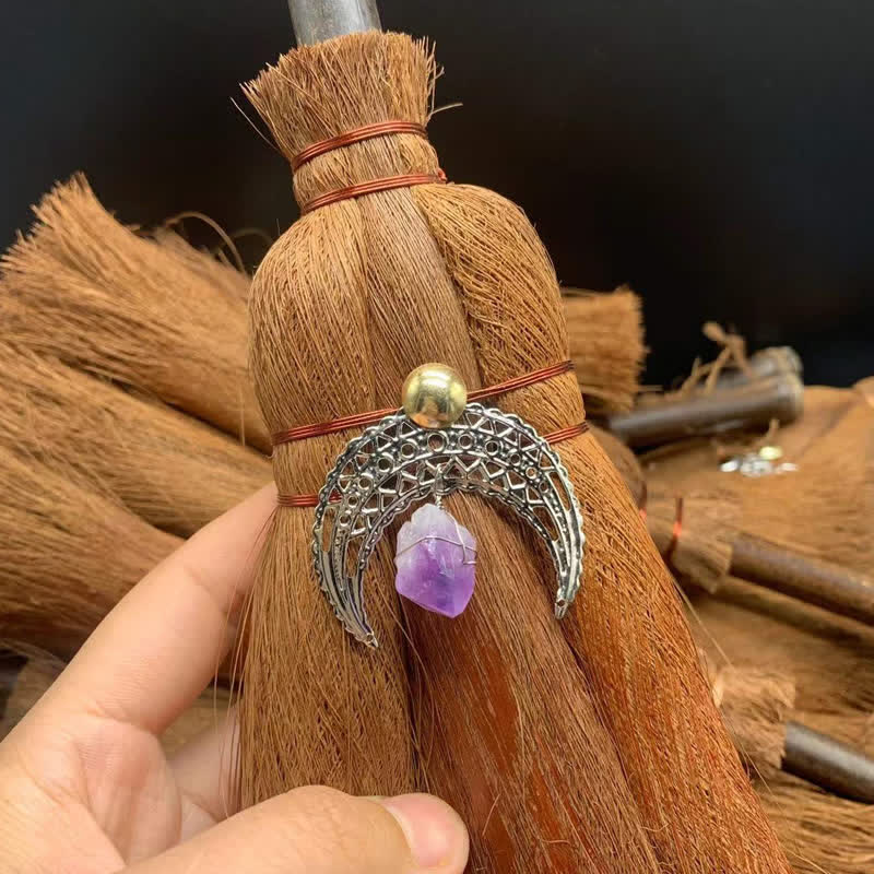 Balai de paille en cristal en forme d'étoile