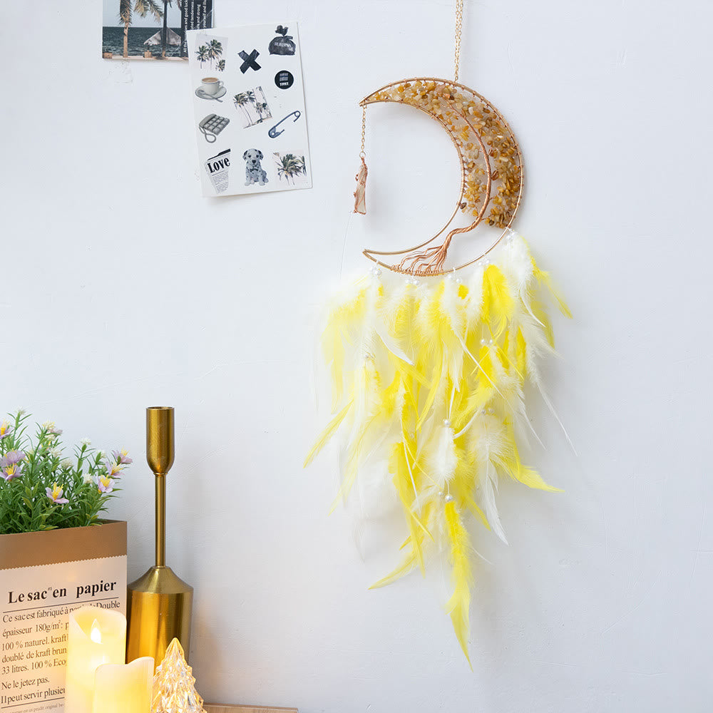 Arbre de vie tissé en gravier naturel Olivenorma Attrape-rêves lunaire