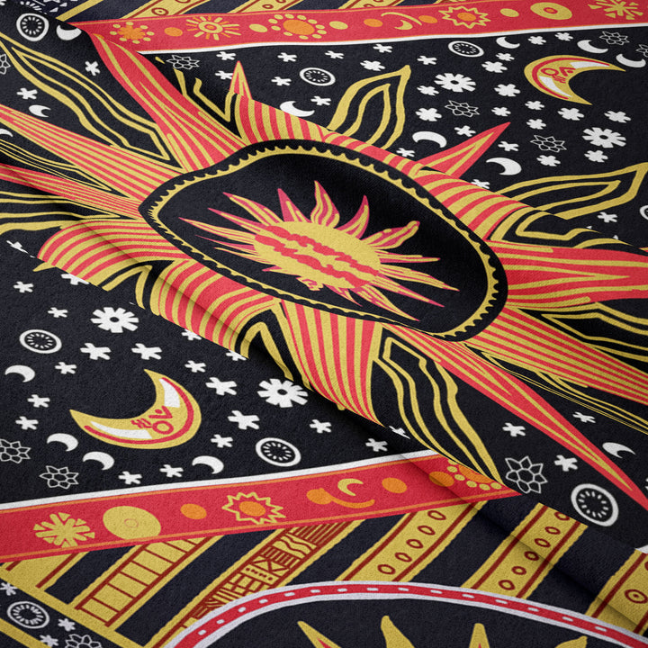 Tapisserie bohème Olivenorma Sun Rays Moon