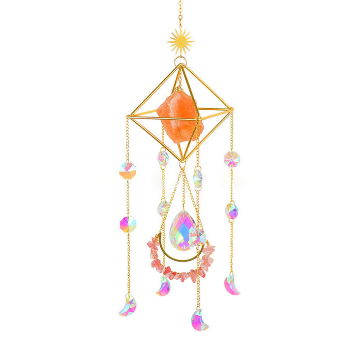 Ornement en pierre précieuse attrape-soleil en cristal Rainbow Maker Olivenorma