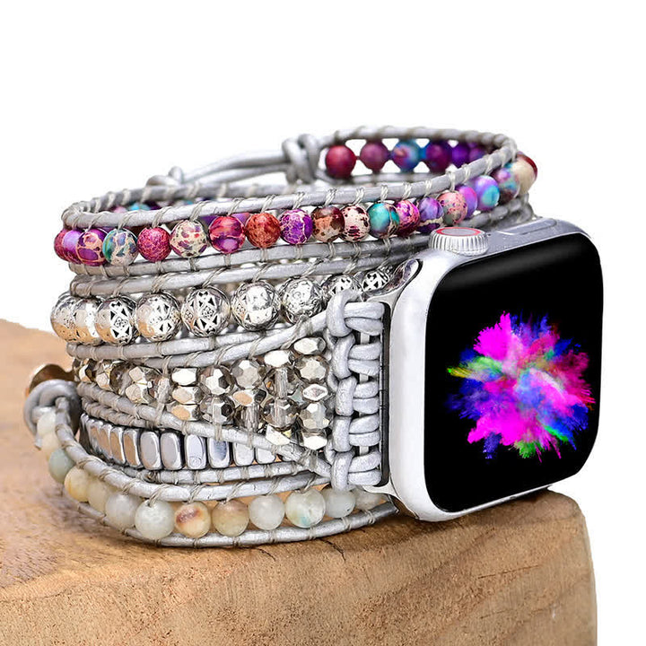 Bracelet enveloppant pour Apple Watch Olivenorma Emperor Stone