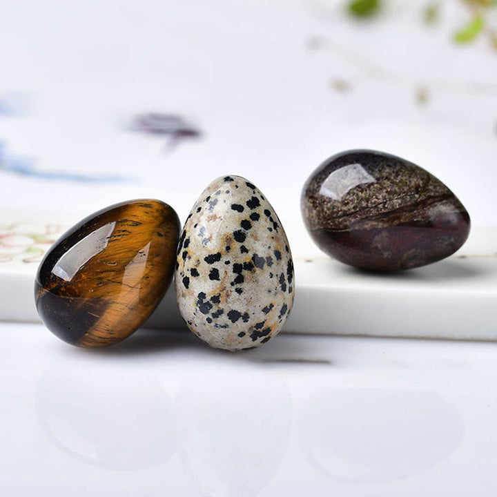 Œufs de cristal naturel énergétique Olivenorma