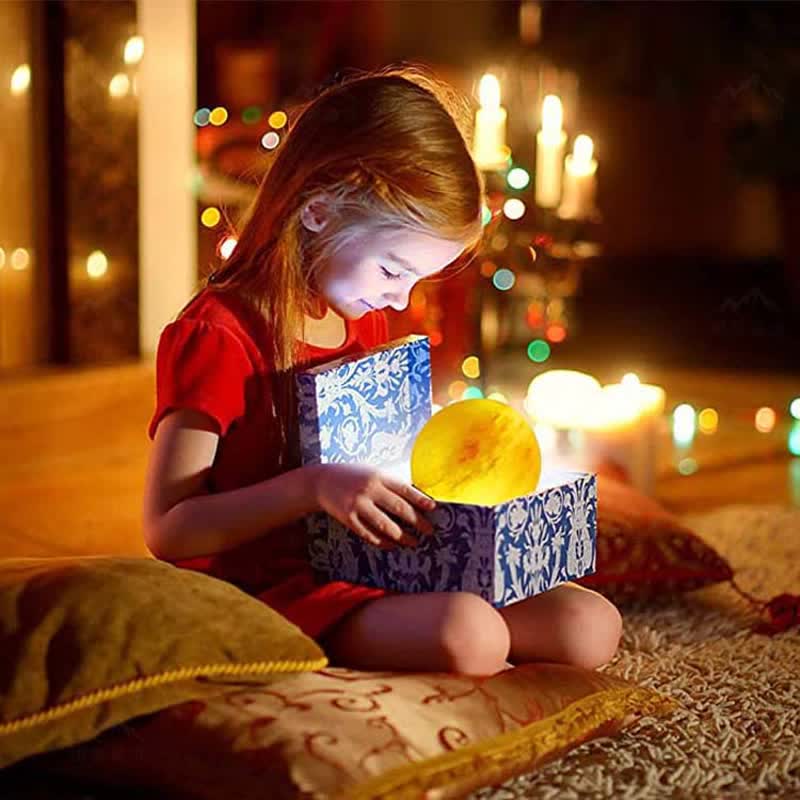 Lampe de sel rose de l'Himalaya en forme de boule Olivenorma