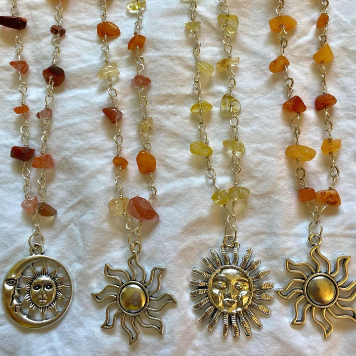 Collier de perles brutes couleur cristal Olivenorma