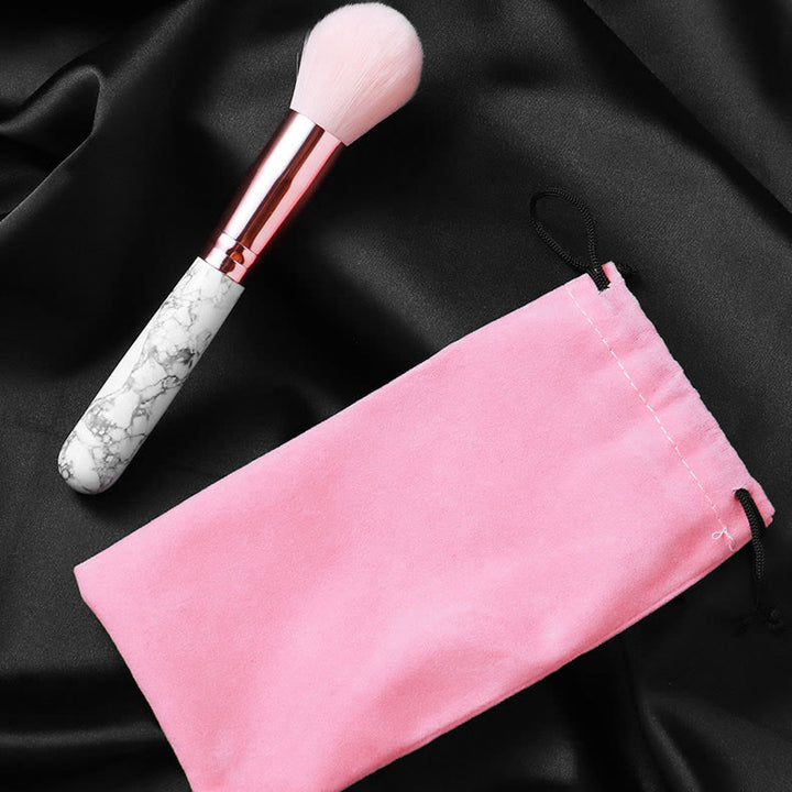 Olivenorma Manche de pinceau de maquillage en cristal naturel Décoration en pierres précieuses